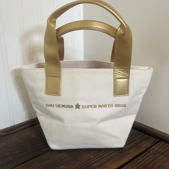 New Shu Uemura Super Mario Bros mini tote bag 2017 collectors item - Picture 3 of 6